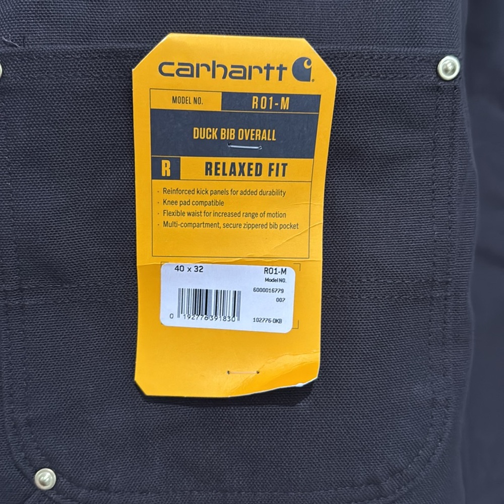Carhartt Dark Brown Bib Overalls - Picture 7 of 10